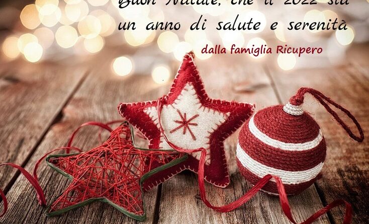 Buon Natale 💚 Capodanno 2023 dalla famiglia Ricupero